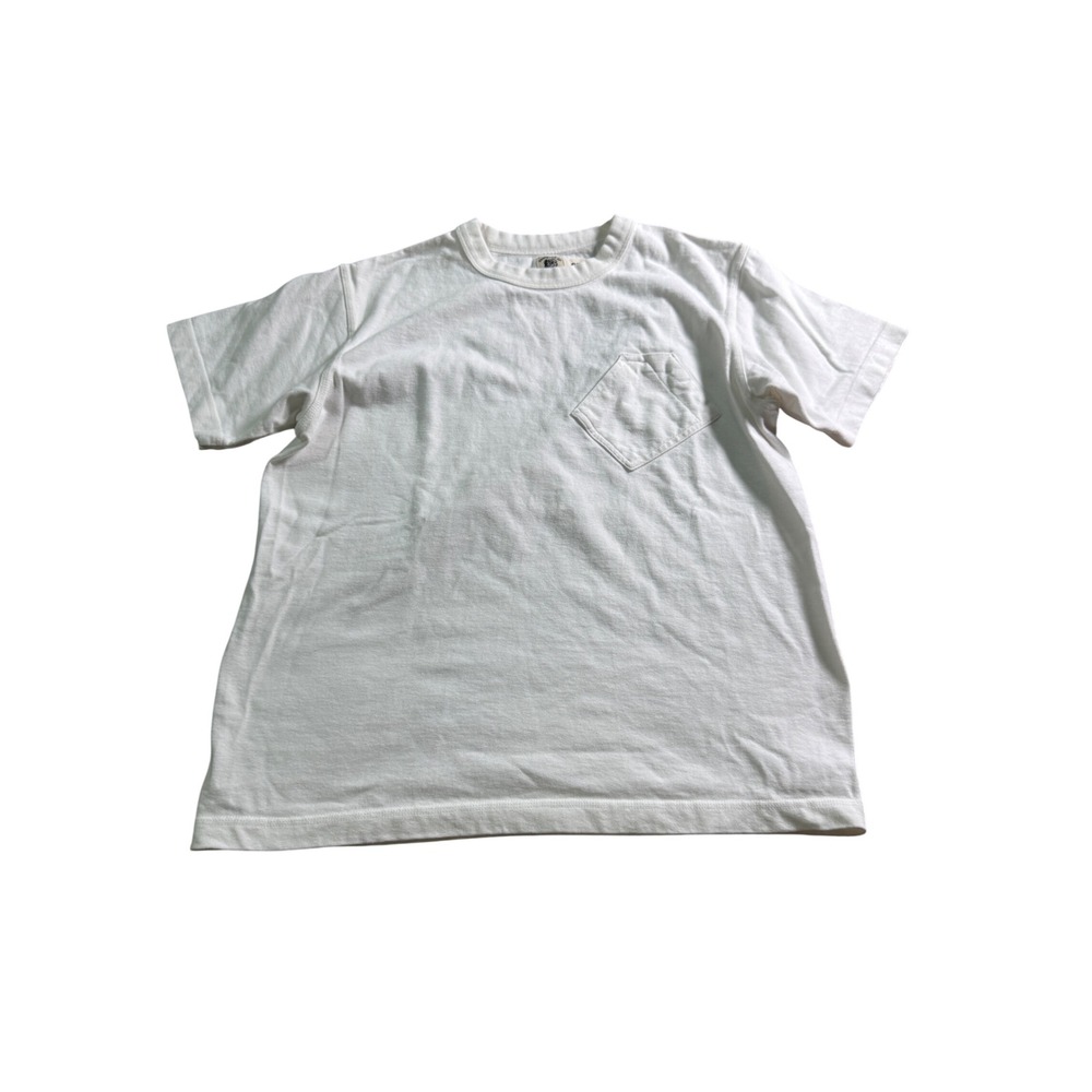 Bronson Mfg Co Pocket T-Shirt Mens 38 White Good Vintage Workwear Style